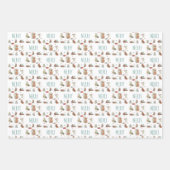 Cute Mice Reading Books Merry Kerstmis Inpakpapier Vel (Voorkant 2)