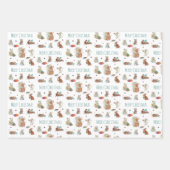 Cute Mice Reading Books Merry Kerstmis Inpakpapier Vel (Voorkant)
