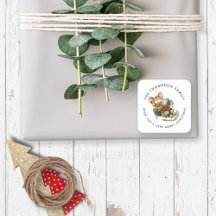 Cute Mice Sleigh Name Merry Kerstry