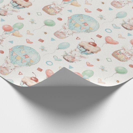Cute Mice Wrapping Paper Cadeaupapier (Hoek)