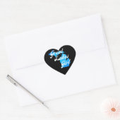 Cute Michigan Great Lakes Girl Hart Sticker (Envelop)