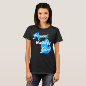 Cute Michigan Great Lakes Girl T-shirt (Voorkant volledig)