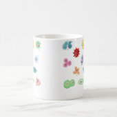 Cute Microbes Bacteria Virus Ecoli Microbiology Se Koffiemok (Center)