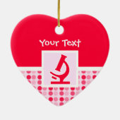 Cute Microscope Keramisch Ornament (Achterkant)