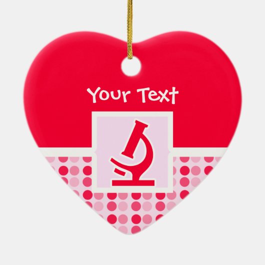 Cute Microscope Keramisch Ornament (Achterkant)