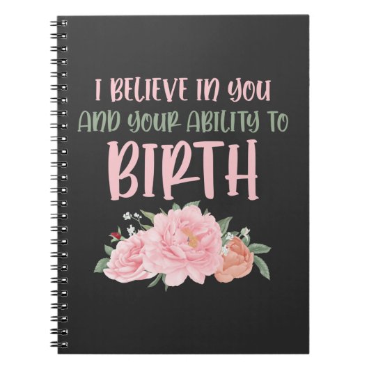 Cute Midechtgenote Baby Catcher Birth Doula Notitieboek (Voorkant)