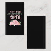 Cute Midechtgenote Baby Catcher Birth Doula Visitekaartje (Voorkant / Achterkant)