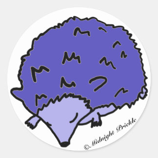 Cute Midnight Blue Hedegel Stickers