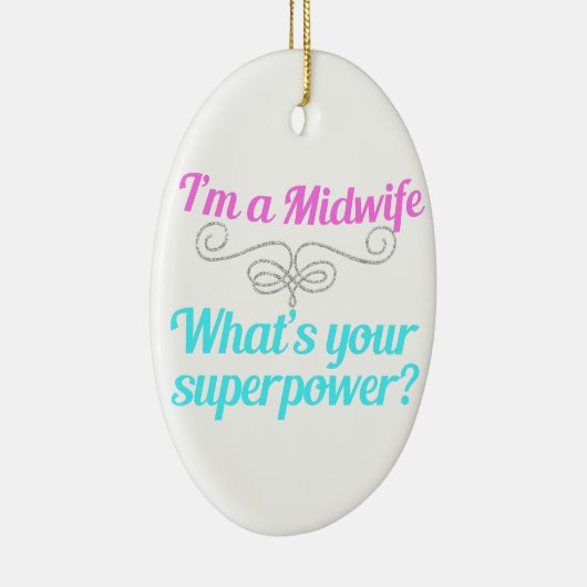 Cute Midoman Superheld Keramisch Ornament (Rechts)