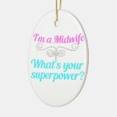 Cute Midoman Superheld Keramisch Ornament (Links)