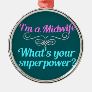 Cute Midoman Superheld Metalen Ornament