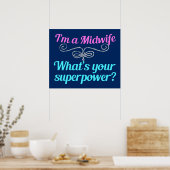 Cute Midoman Superheld Poster (Keuken)