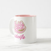 Cute Midwel Tweekleurige Koffiemok (Voorkant links)