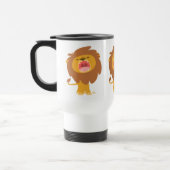Cute Mighty Roaring Lion Cartoon Commuter Mok (Links)