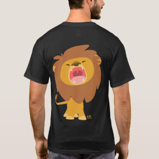 Cute Mighty Roaring Lion Cartoon T-shirt (achterzi