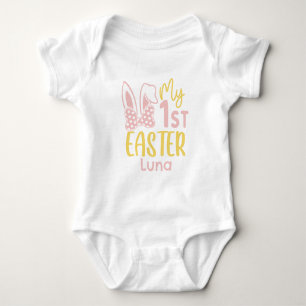 Cute Mijn Eerste Paashaas Oren Pastel Romper