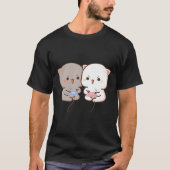 cute mil and mocha bears t-shirt (Voorkant)