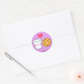 Cute Milk & Cookie Love Sticker (Envelop)