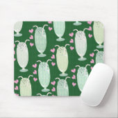 Cute Milkshakes Mint Fun Happy Yummy Pattern Muismat (Met muis)