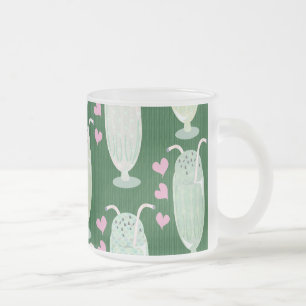 Cute Milkshakes Pattern Matglas Koffiemok