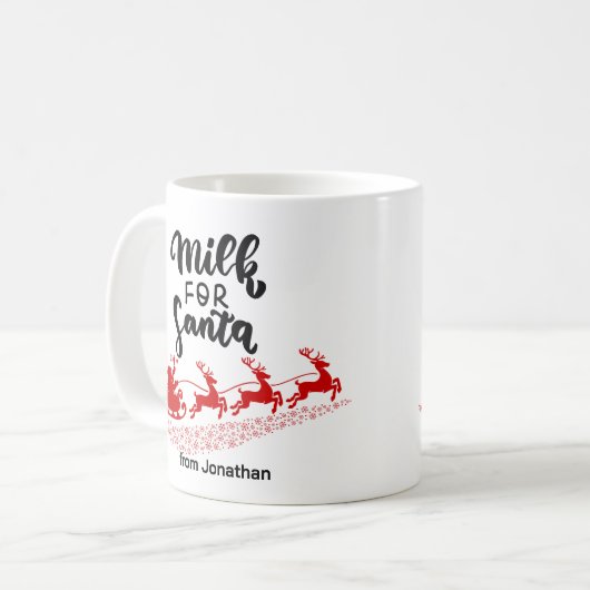 Cute Milt voor kerstcadeautjes Mok (Voorkant links)