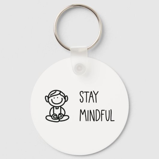 Cute Mindfulness Sleutelhanger (Voorkant)