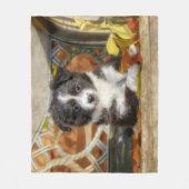 Cute Mini Aussie Shepherd Dog BiColor Puppy _  Fleece Deken (Voorkant)
