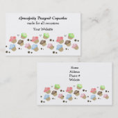 Cute Mini Cupcake-ontwerp Visitekaartje (Voorkant / Achterkant)