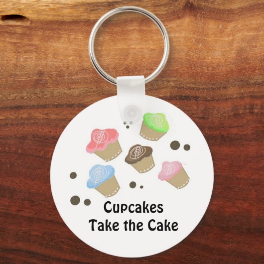 Cute Mini Cupcakes Sleutelhanger (Voorkant)