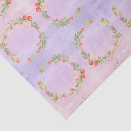 Cute Mini Flower Wreath  Tissuepapier (Detail)