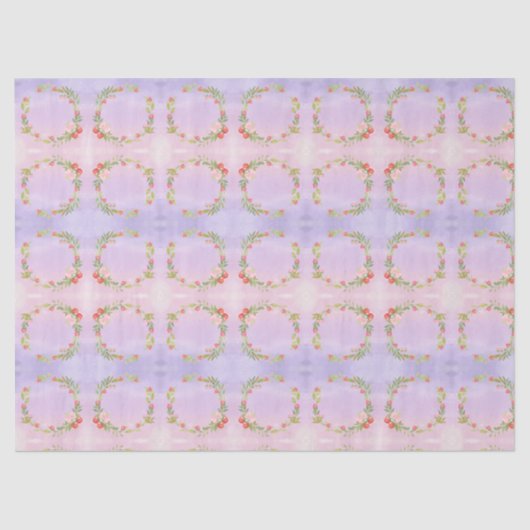 Cute Mini Flower Wreath  Tissuepapier (Voorkant)