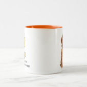 Cute Mini Golden Doodle Tweekleurige Koffiemok (Center)