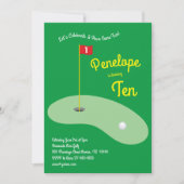 Cute Mini Golf-kinderen Birthday Party Sports Kaart (Voorkant)