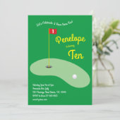 Cute Mini Golf-kinderen Birthday Party Sports Kaart (Staand voorkant)