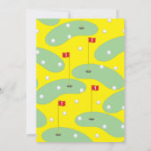 Cute Mini Golf-kinderen Birthday Party Sports Kaart (Achterkant)