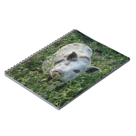 Cute Mini Juliana Pet Pig Notitieboek (Linkerzijde)