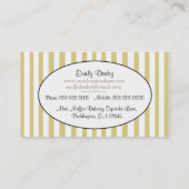 Cute Mini Muffin Baking Confecery Visitekaartje (Achterkant)