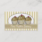 Cute Mini Muffin Baking Confecery Visitekaartje (Voorkant)