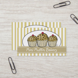 Cute Mini Muffin Baking Visitekaartje