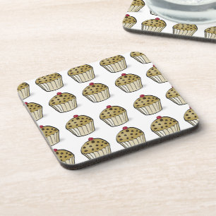 Cute Mini Muffins Patroon Bier Onderzetter