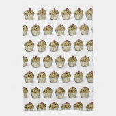 Cute Mini Muffins Patroon Theedoek (Verticaal)