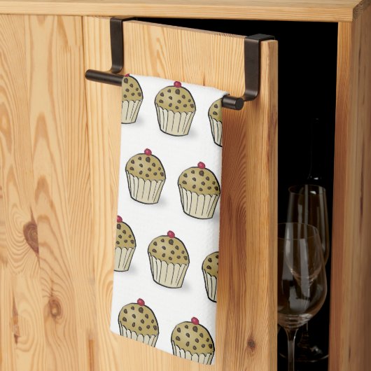 Cute Mini Muffins Patroon Theedoek (Derde Gevouwen)