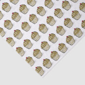 Cute Mini Muffins Patroon Tissuepapier (Detail)