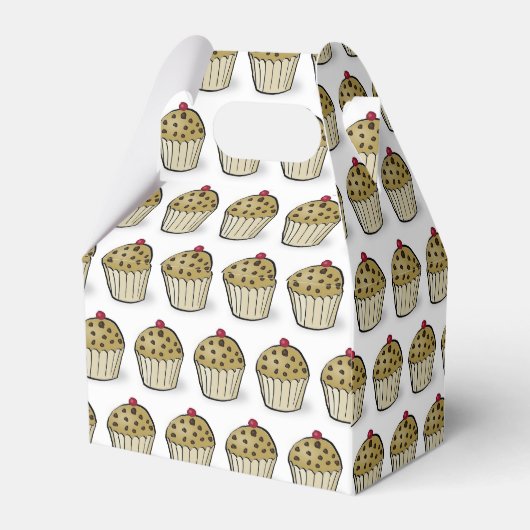 Cute Mini Muffins Pattern Bedankdoosjes (Achterkant)