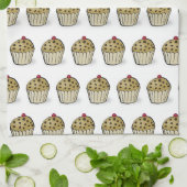 Cute Mini Muffins Pattern Theedoek (Gevouwen)