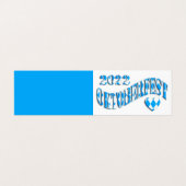 Cute Mini Party Invitation Oktoberfest 2022 Visitekaartje (Buitenkant ongevouwen)