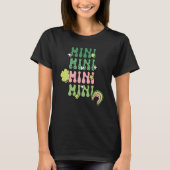 Cute Mini Retro Groovy St Patrick's Day Kid Girls  T-shirt (Voorkant)