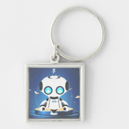 Cute Mini Robot Sleutelhanger