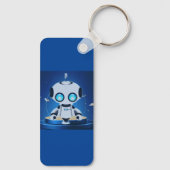 Cute Mini Robot Sleutelhanger (Achterkant)