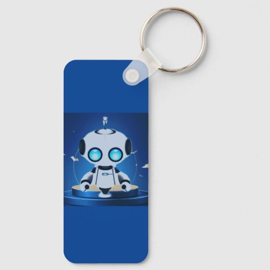 Cute Mini Robot Sleutelhanger (Achterkant)